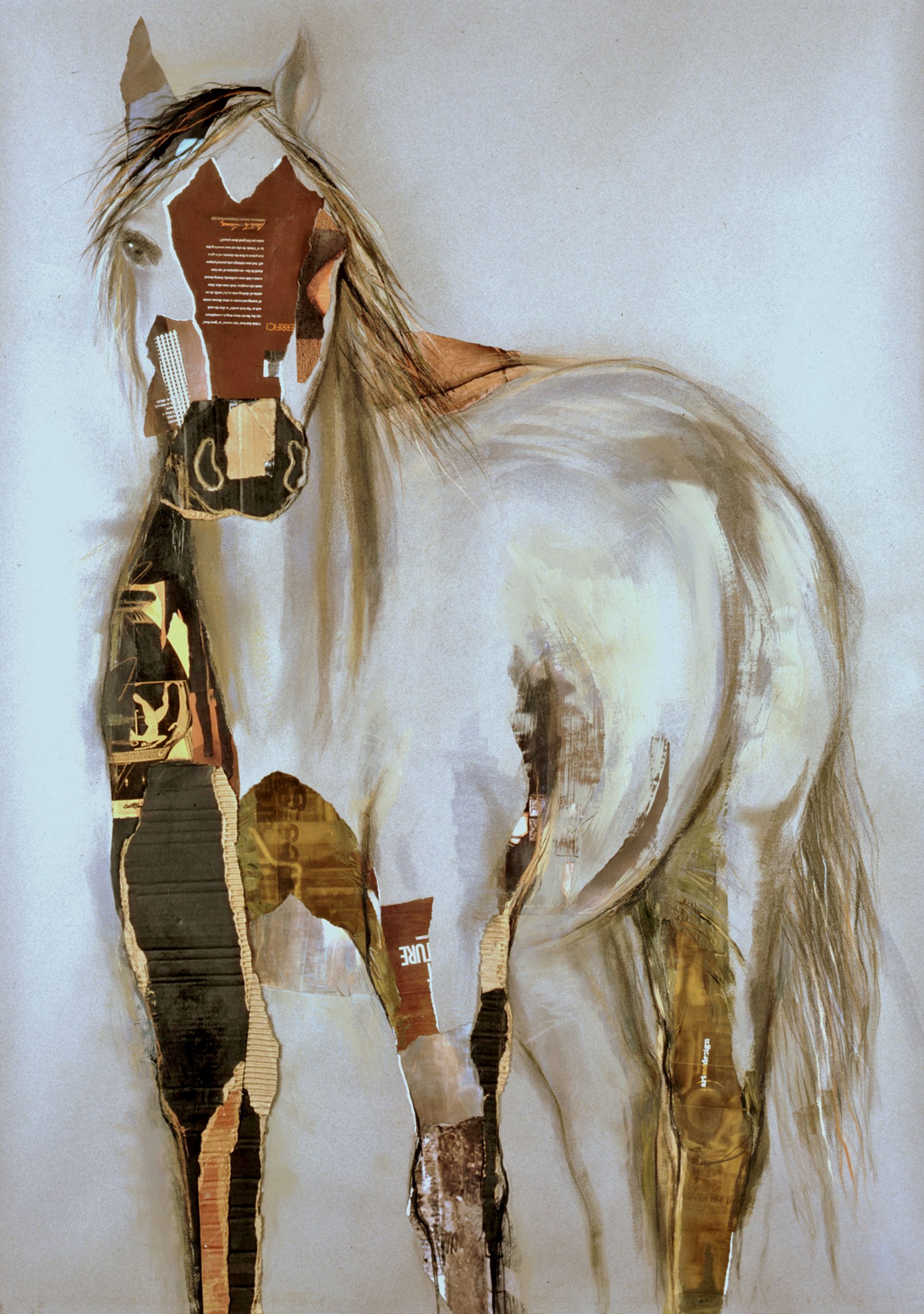 Native American Sandblast Plaster Canvas Art